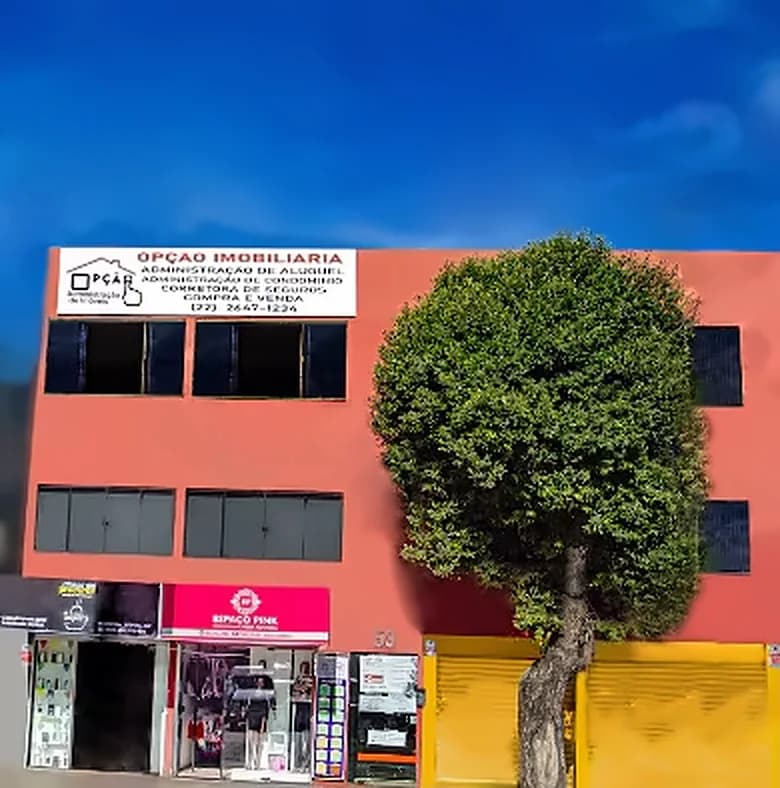 Sede da Opção Imóveis na Rua Itajuru, no Centro de Cabo Frio